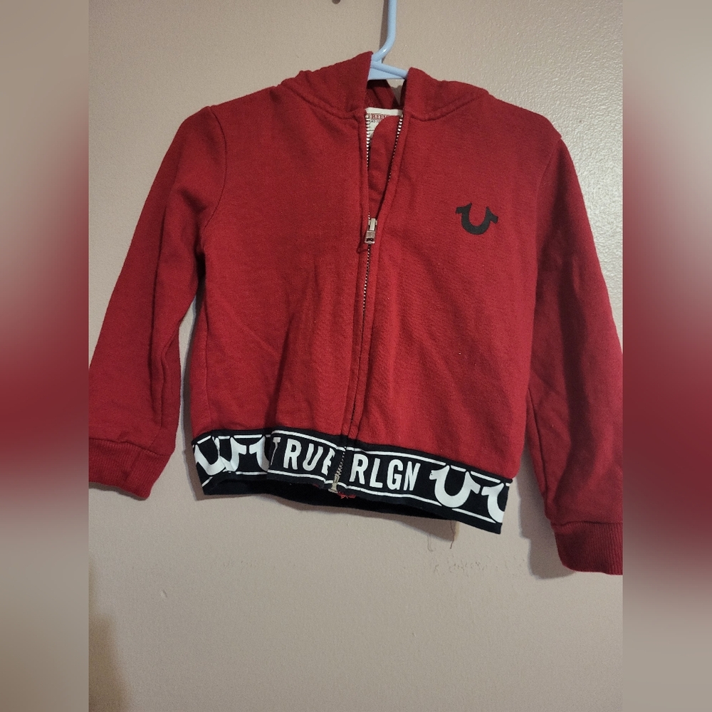 True Religion Kids Red Hoodie 2T